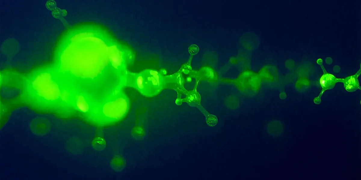 Abstract visualization of a computational biology pipeline